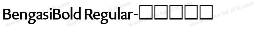 BengasiBold Regular字体转换